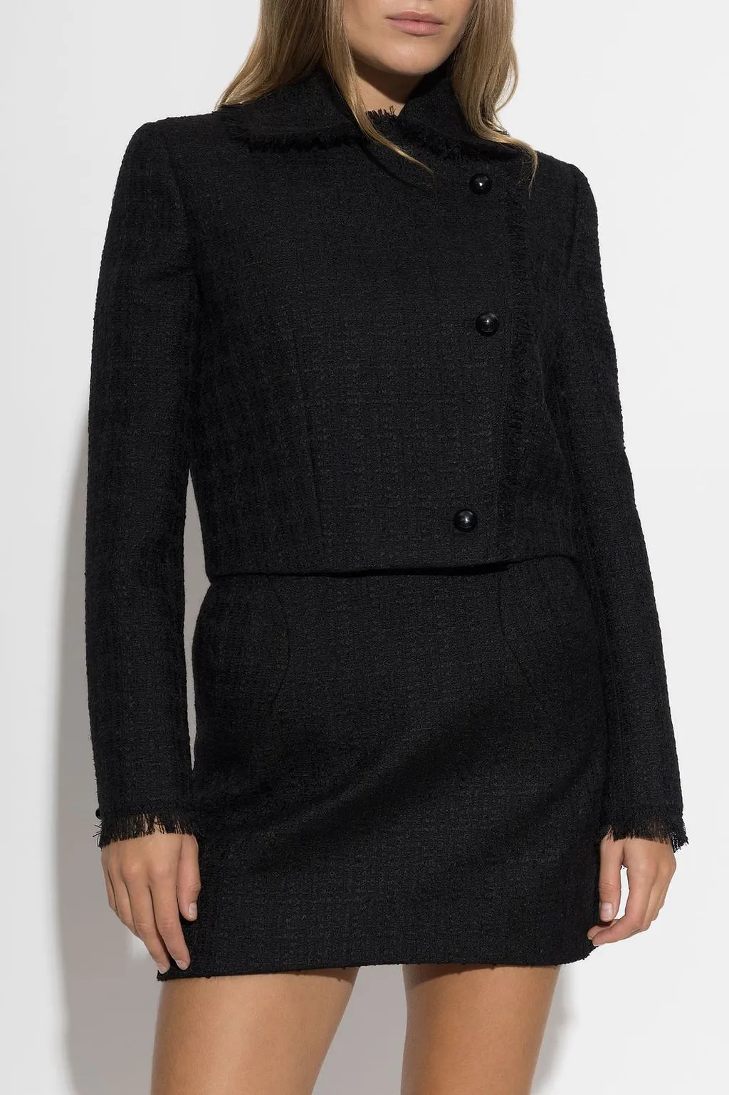 Alexander Mcqueen Frayed Asymmetric Blazer