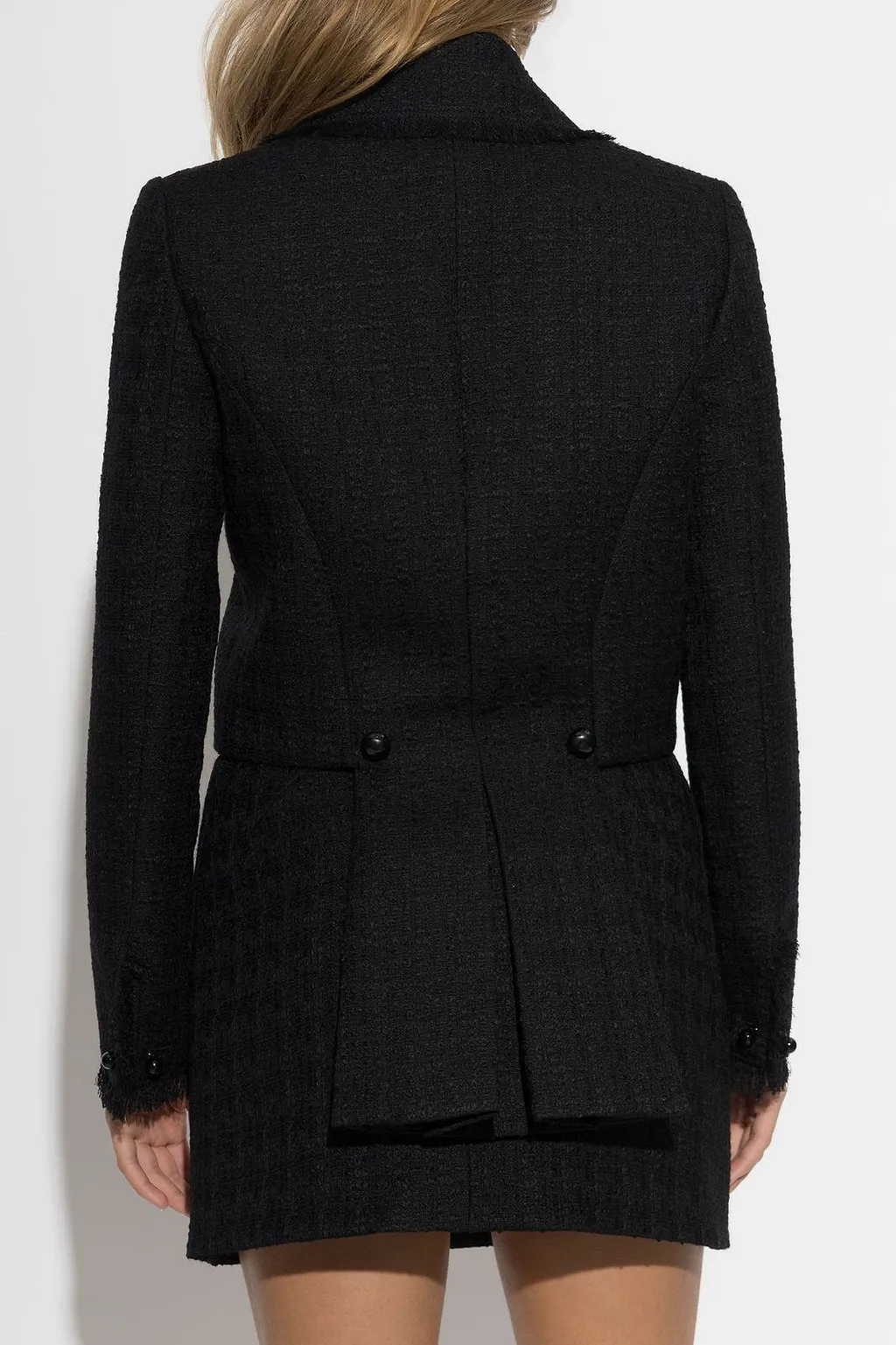 Alexander Mcqueen Frayed Asymmetric Blazer