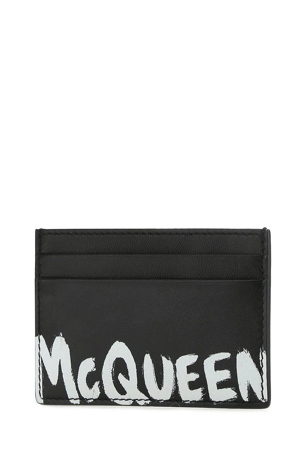 Alexander Mcqueen Graffiti Logo Printed Cardholder