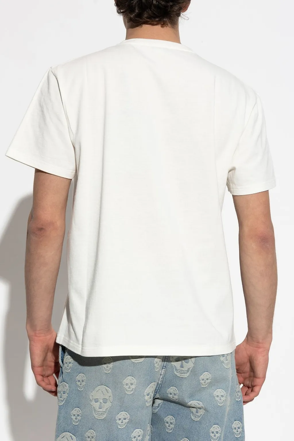Alexander Mcqueen Spray Skull Print Crewneck T-Shirt