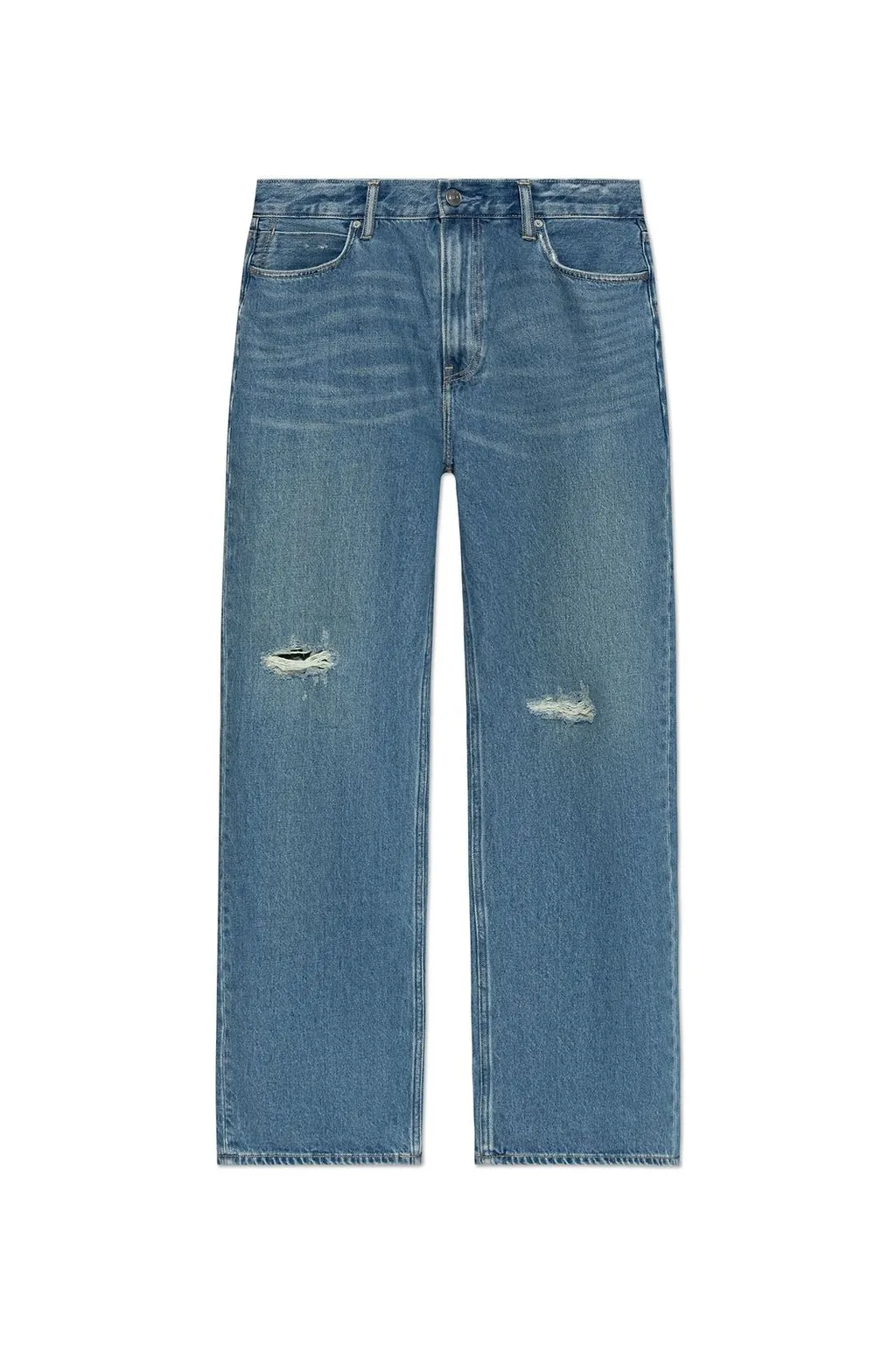 Allsaints Lenny Distressed Wide-Leg Jeans