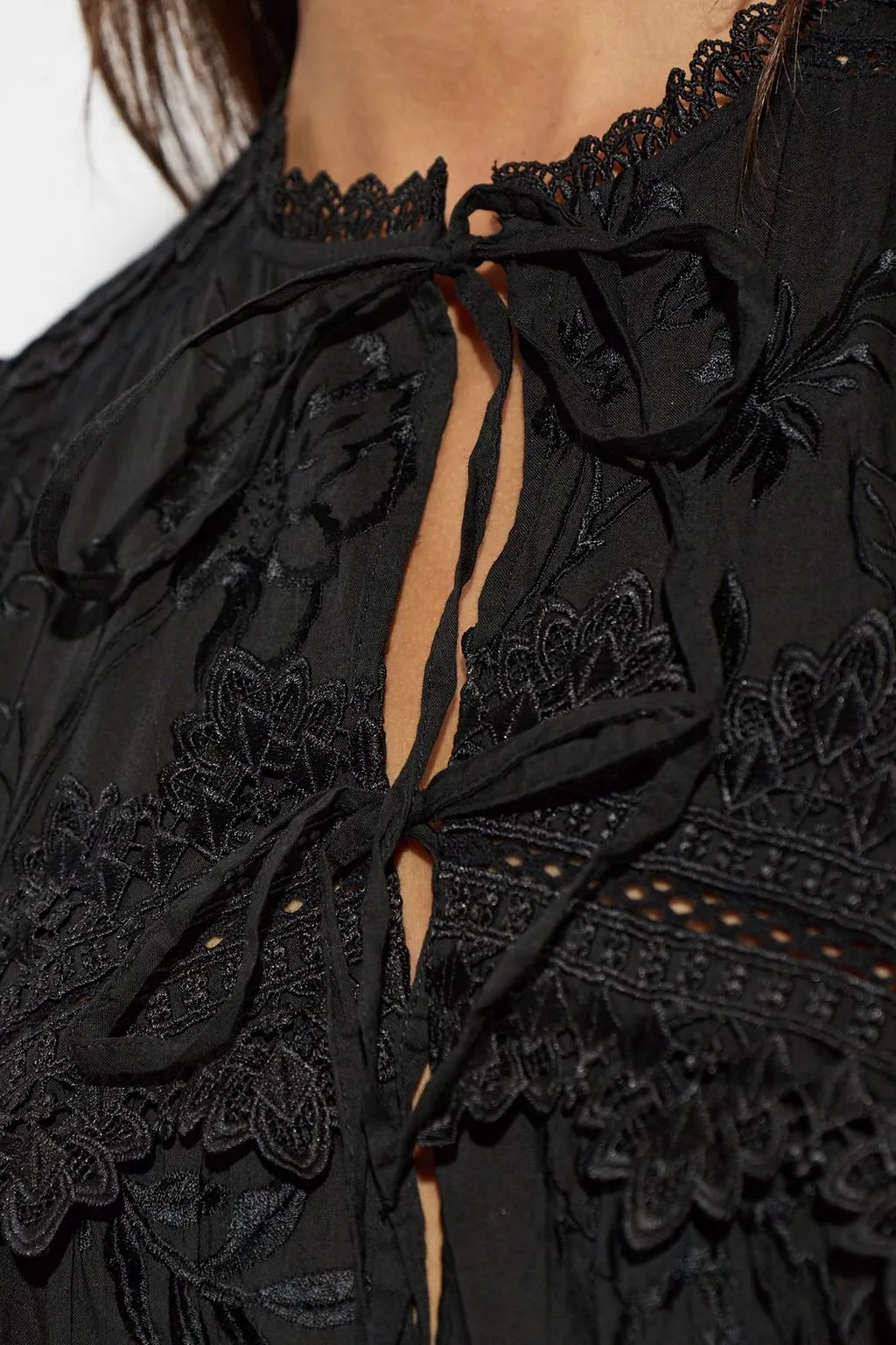 Allsaints Lillith Embroidered Lace Top