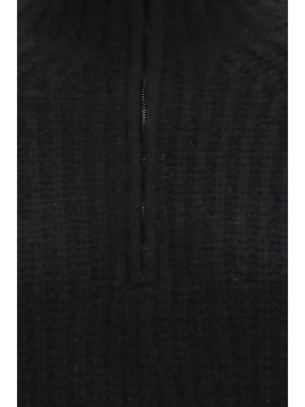Allude Ribbed Zip Troyer Sweater