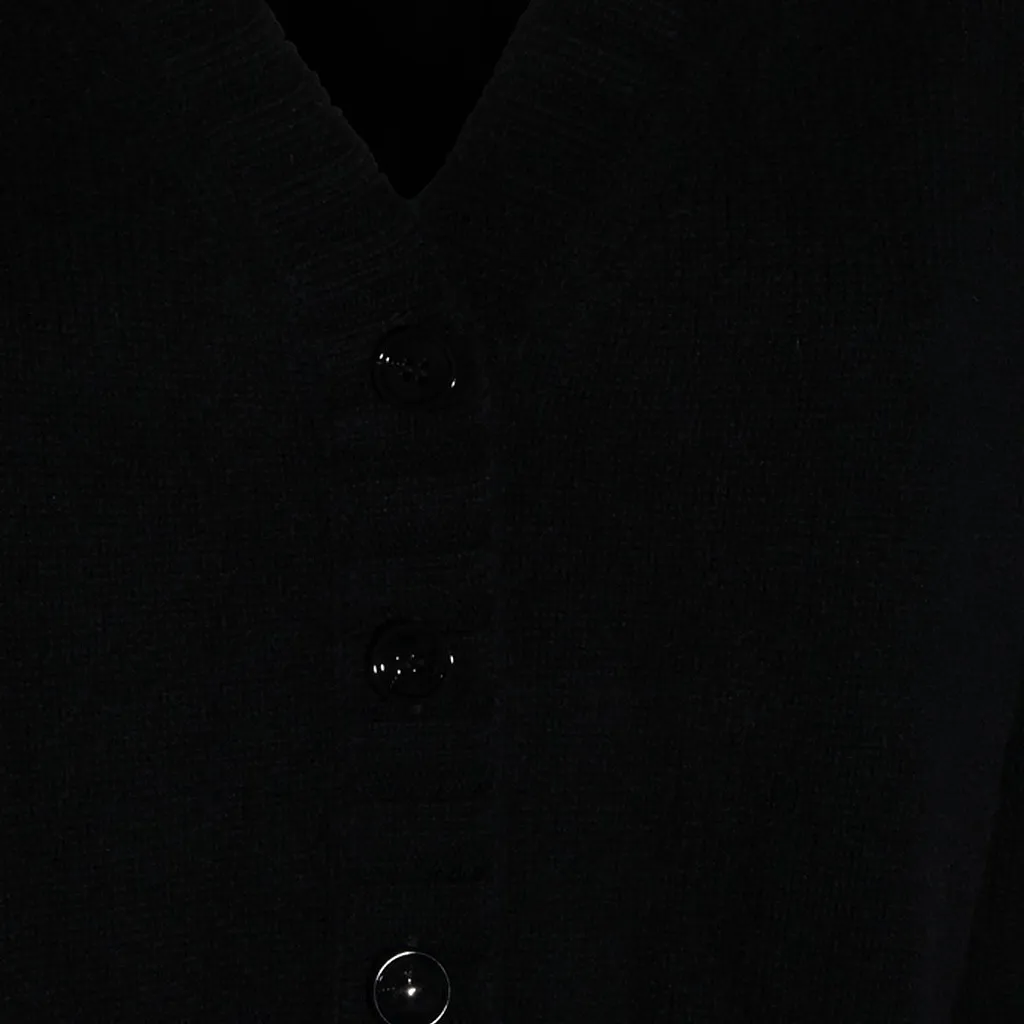 Allude Ribbed V-Neck Cardigan