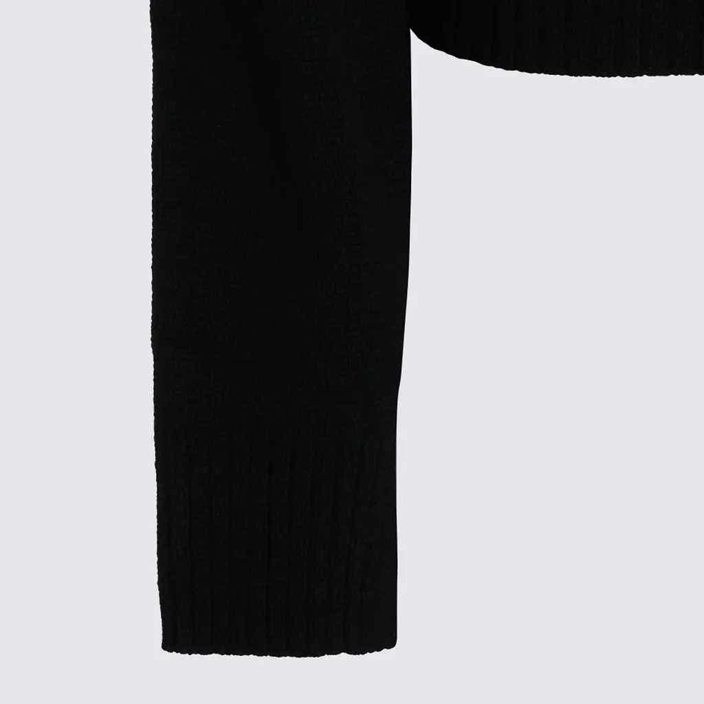 Allude Ribbed V-Neck Cardigan