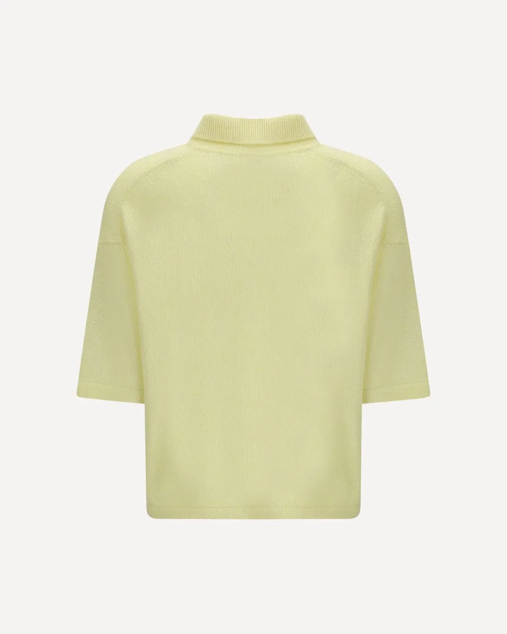 Allude Short Sleeve Polo Knitted Sweater
