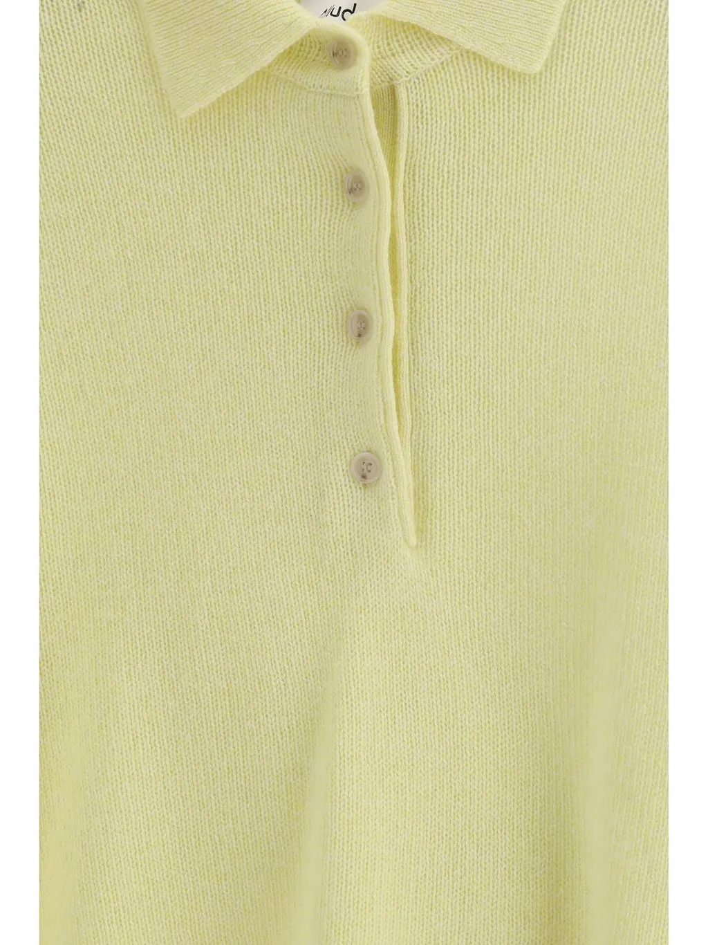 Allude Short Sleeve Polo Knitted Sweater