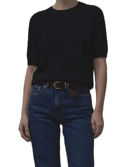 Allude Short-Sleeved Crewneck Jumper