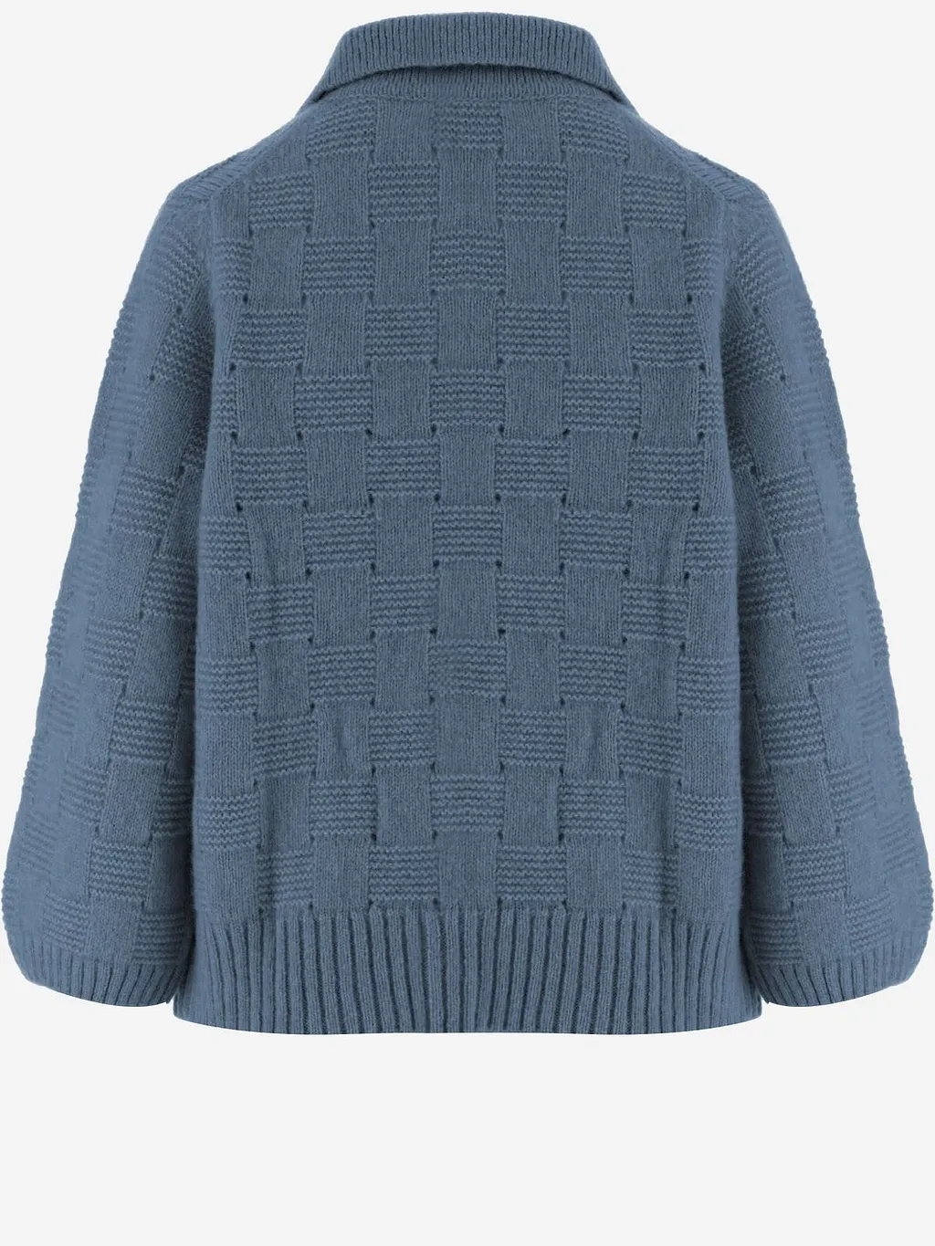 Allude Textured Button-Up Cardigan