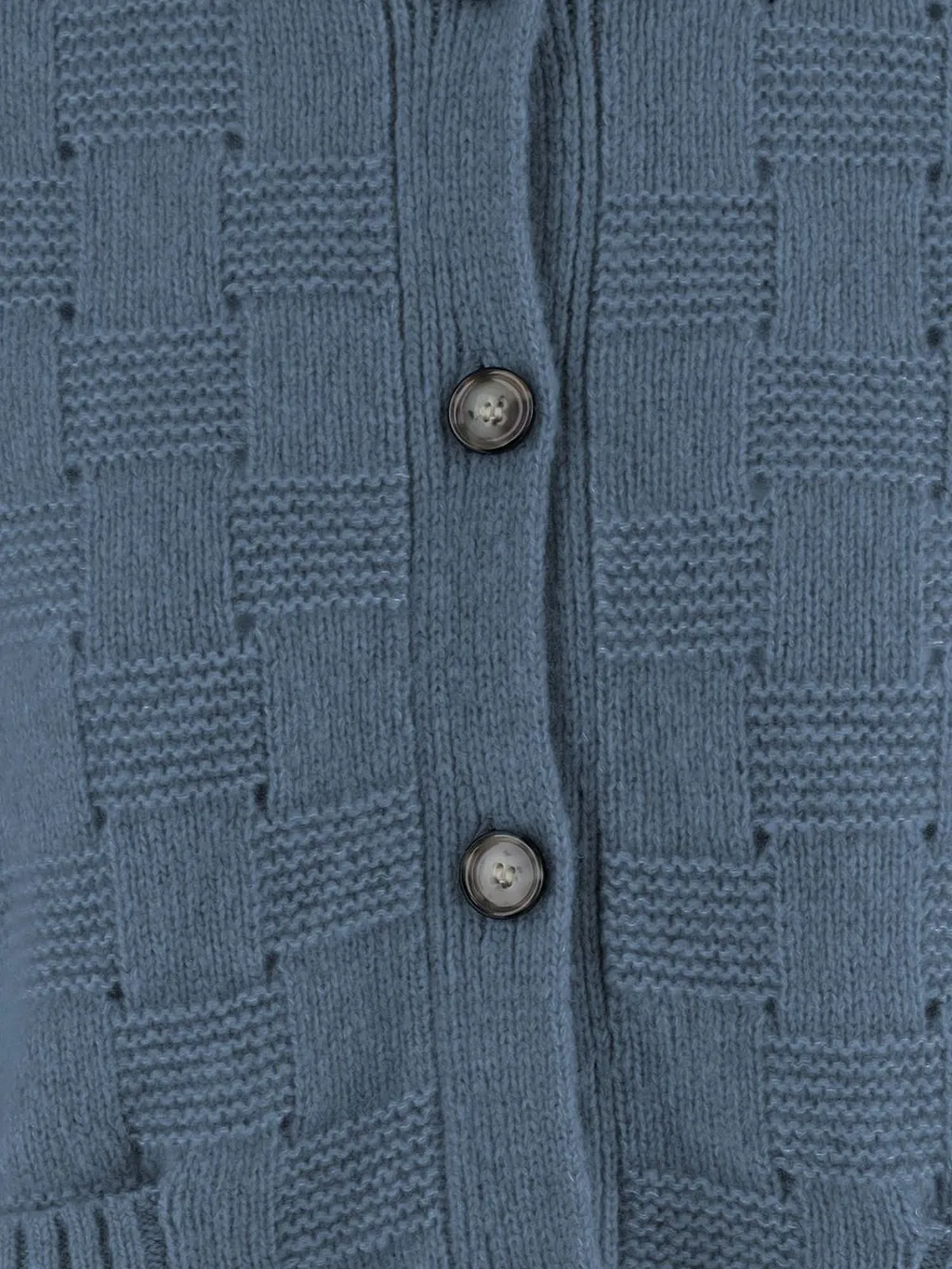 Allude Textured Button-Up Cardigan