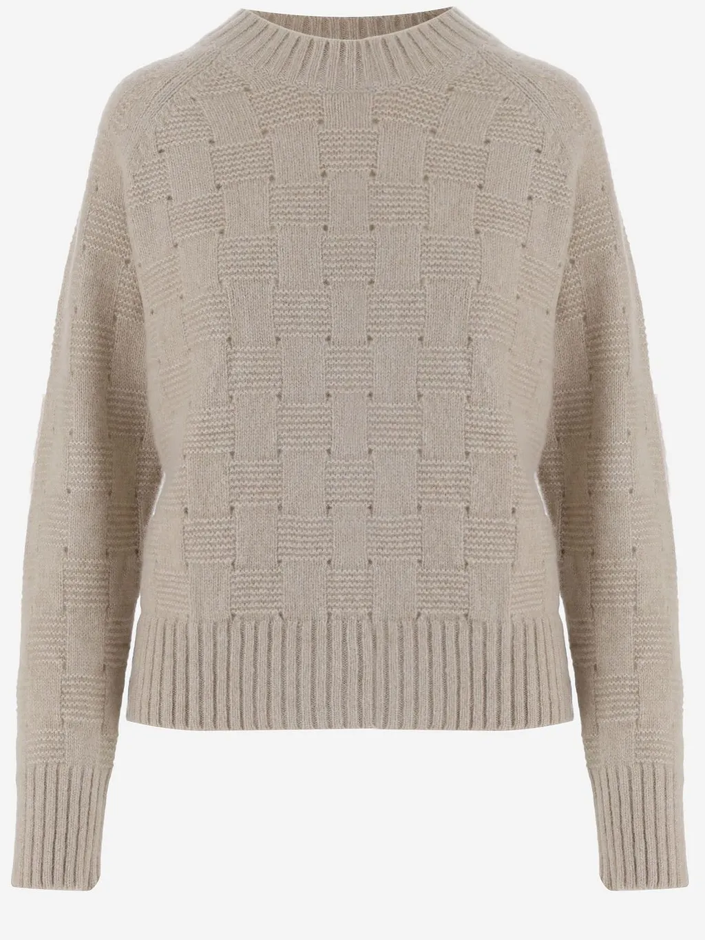 Allude Textured Knit Knitted Sweater