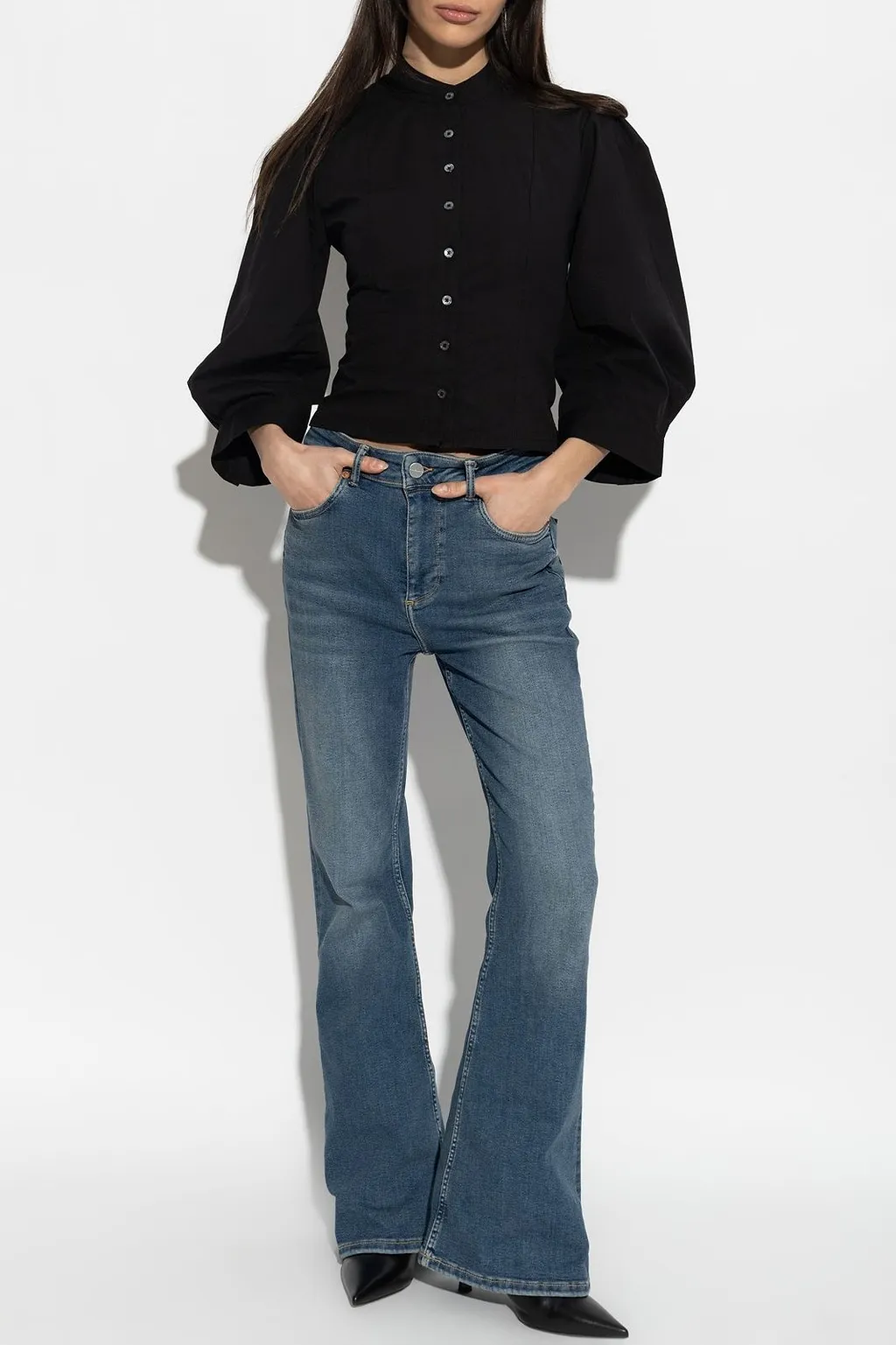 Allsaints Maud Puff-Sleeve Top