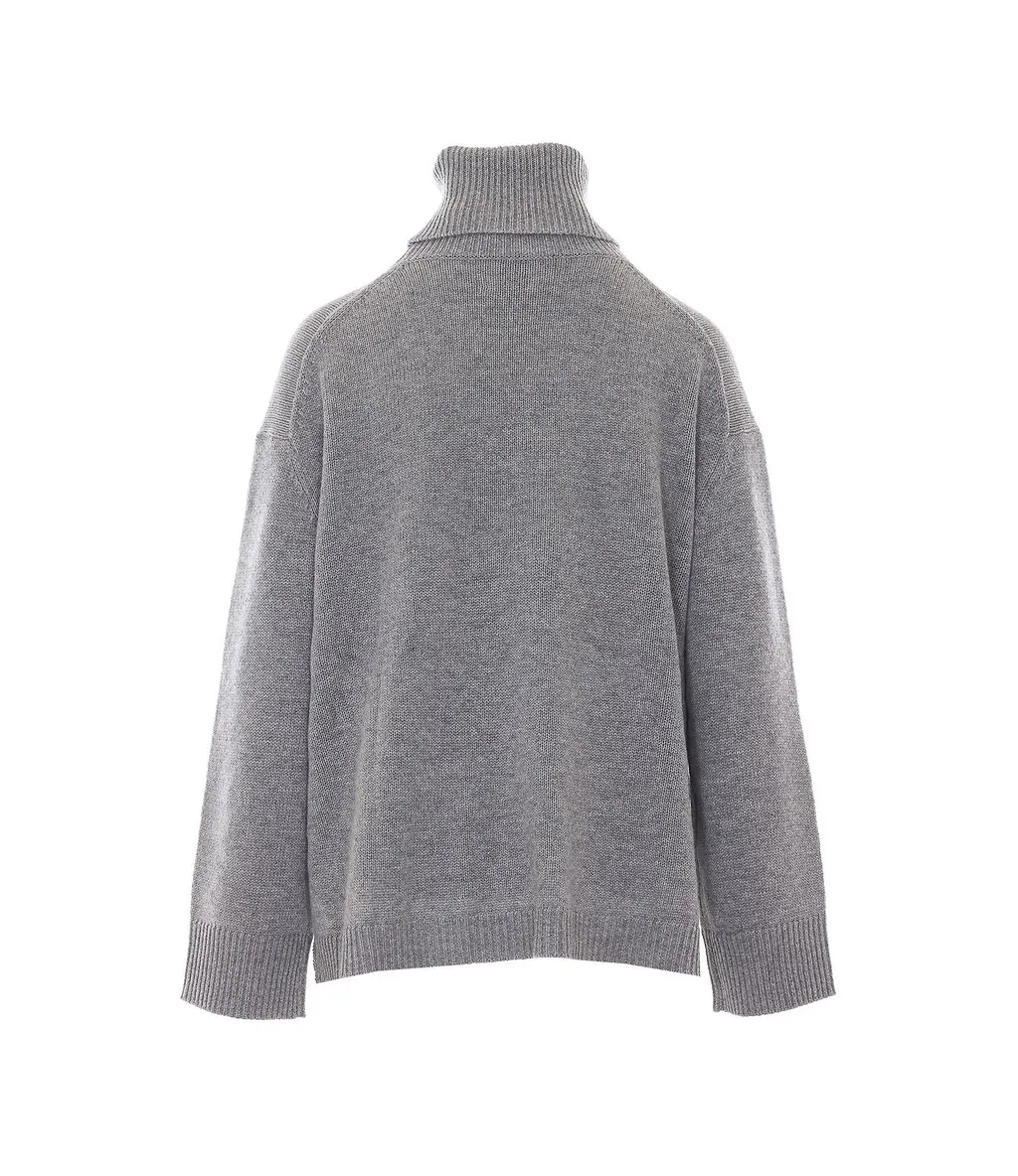 Allude Turtleneck Knitted Sweater