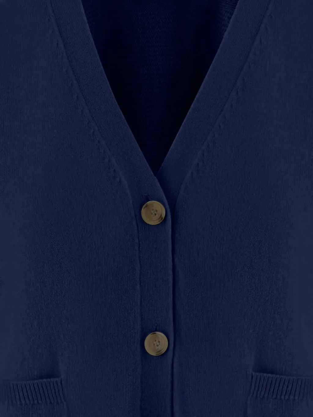 Allude V-Neck Button Cardigan Sweater
