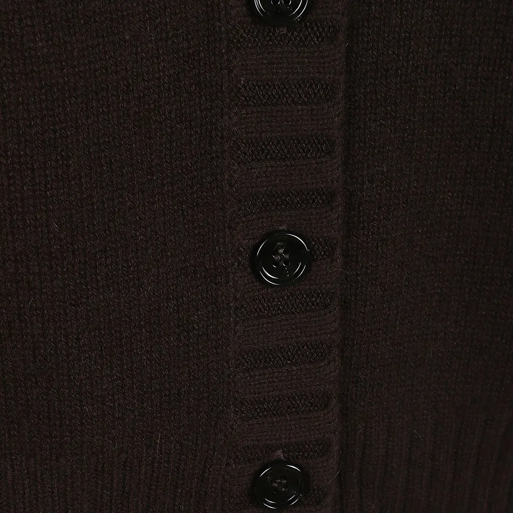 Allude V-Neck Buttoned Cardigan
