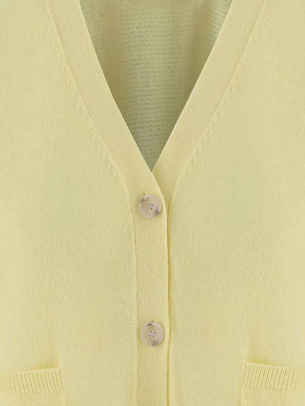 Allude V-Neck Button Cardigan Knitted Sweater