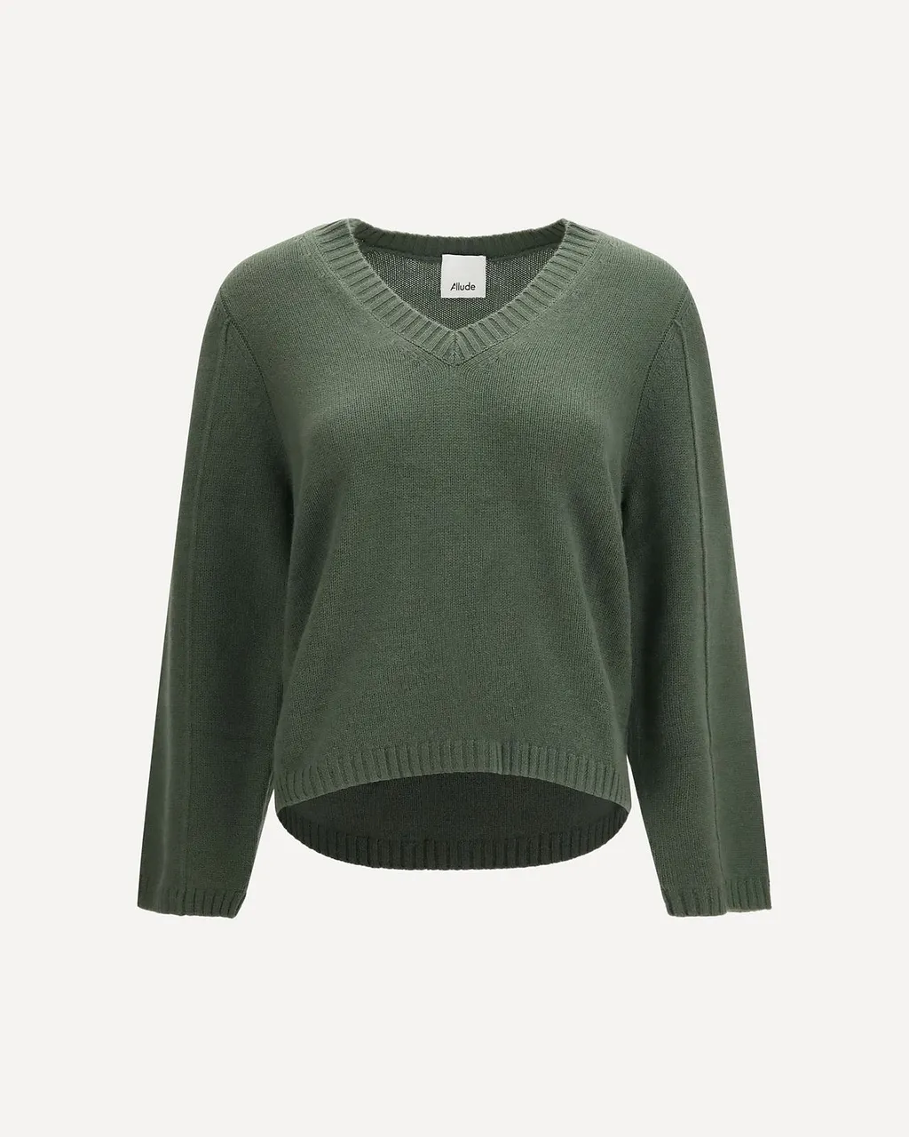 Allude V-Neck Cashmere Knitted Sweater