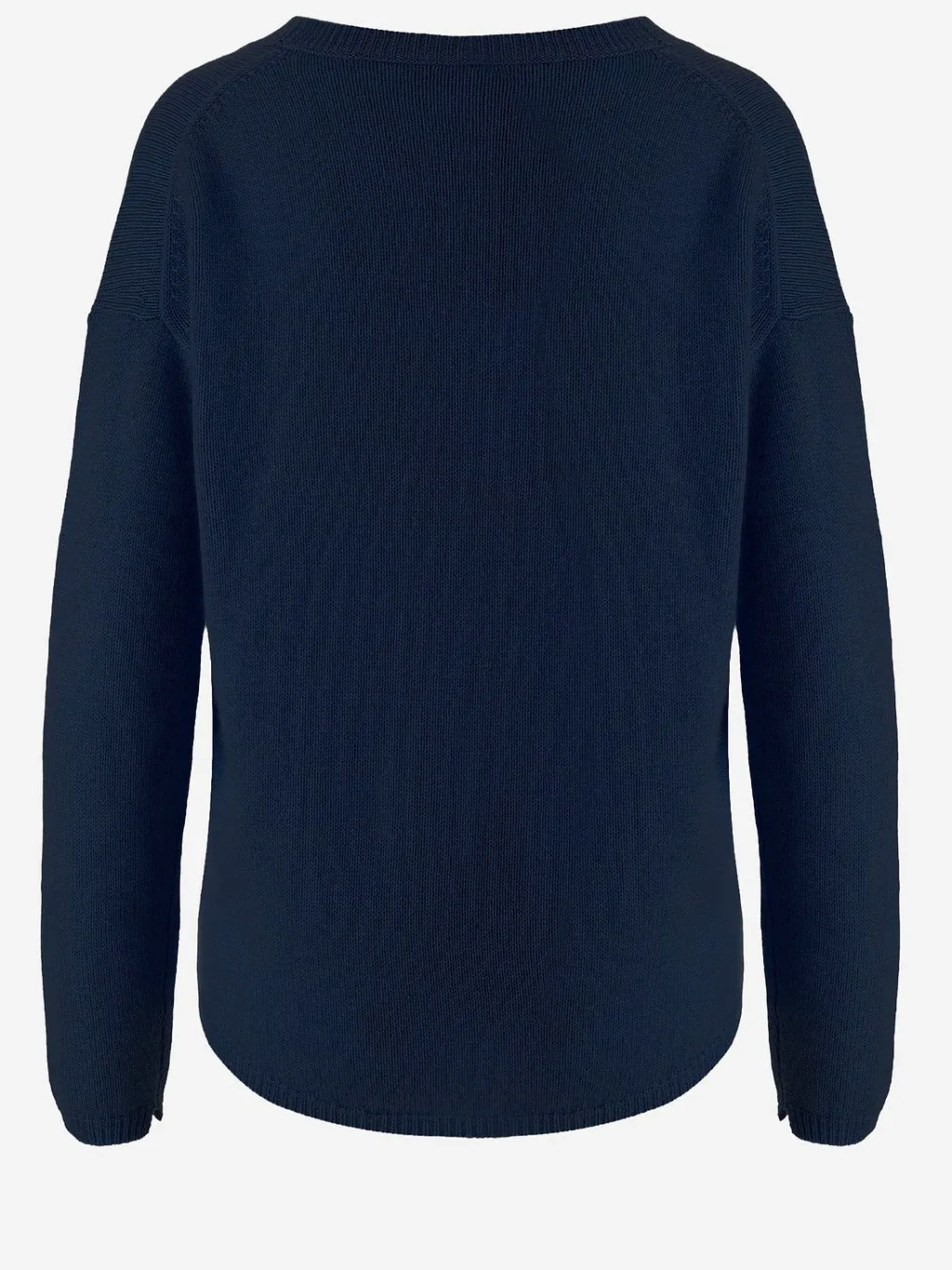 Allude V-Neck Ribbed Knitted Sweater
