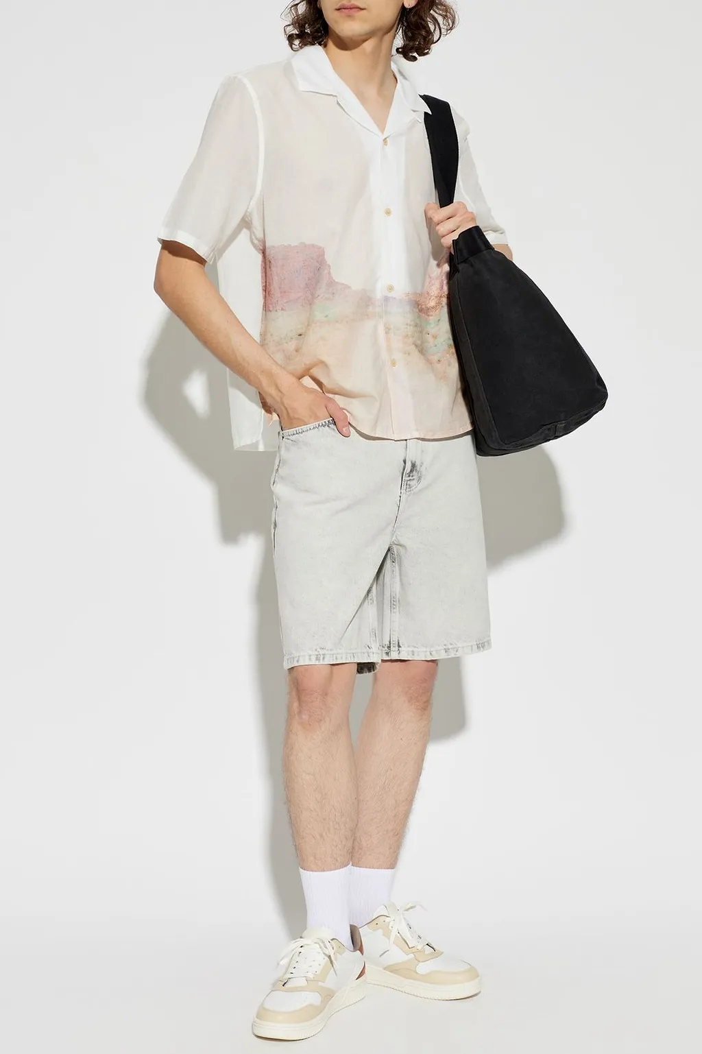 Allsaints Monument Printed Camp Shirt