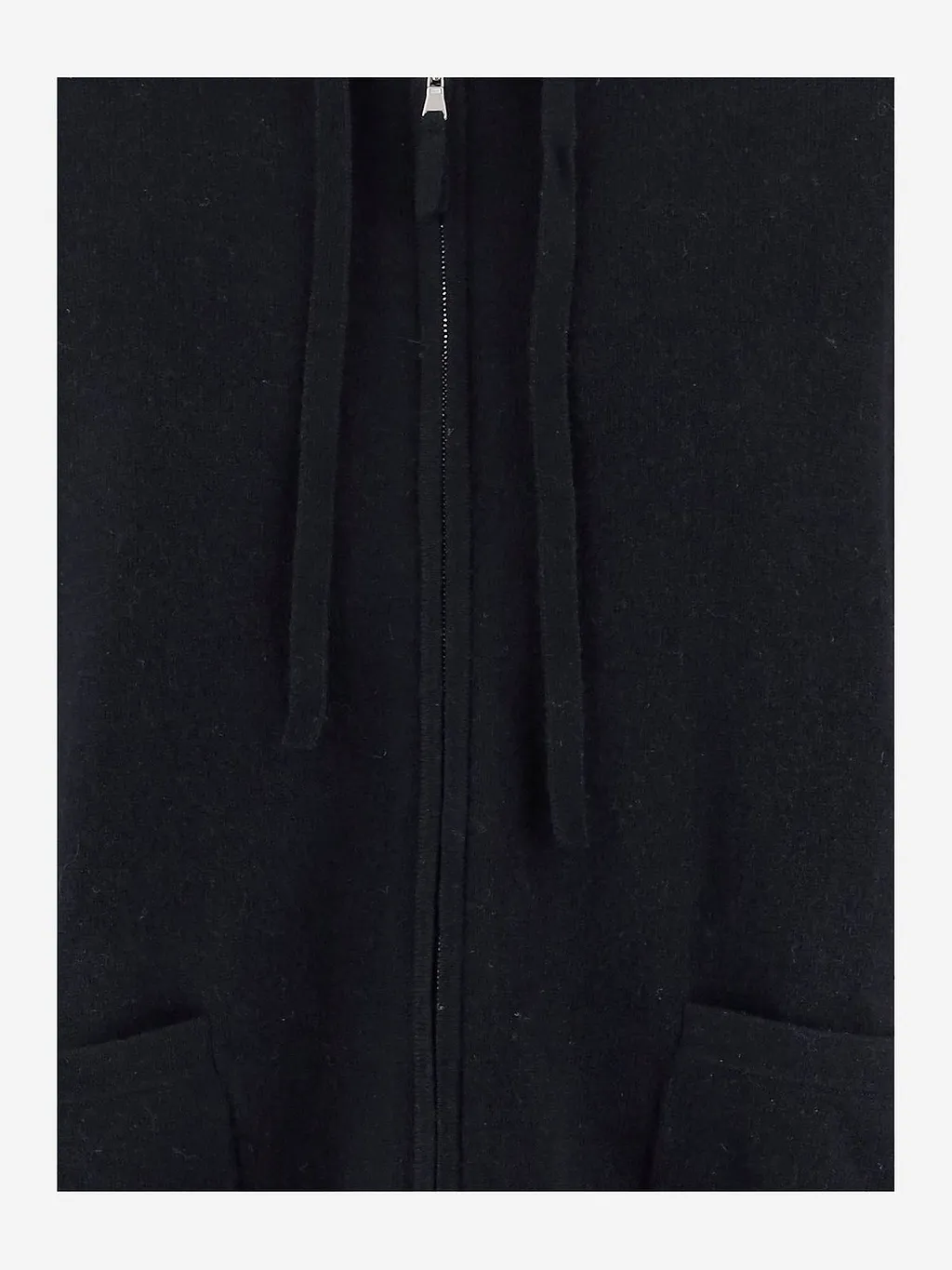 Allude Zip-Up Hooded Sweater