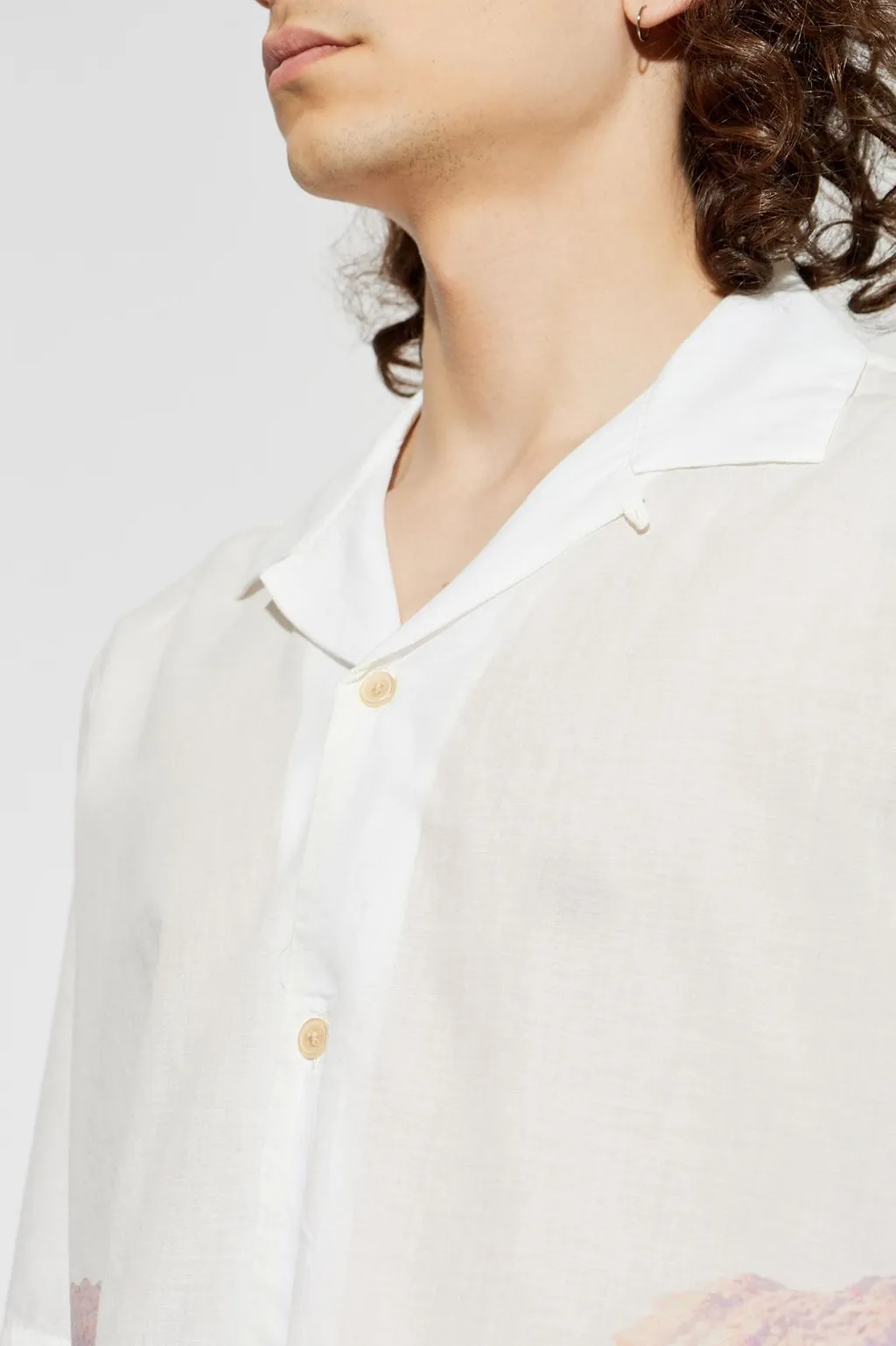 Allsaints Monument Printed Camp Shirt