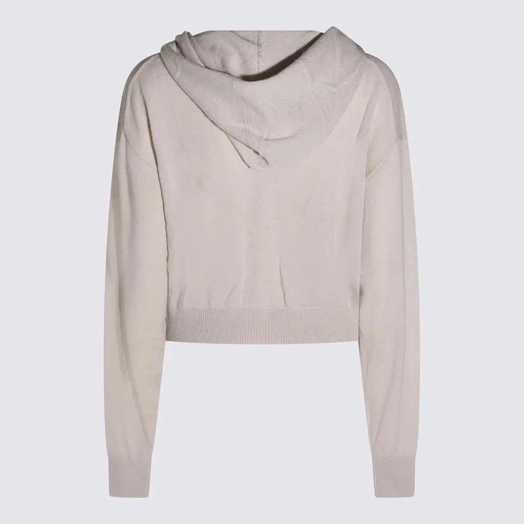 Allude Zip-Up Hooded Sweater