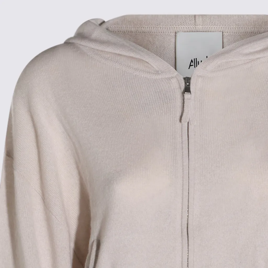 Allude Zip-Up Hooded Sweater