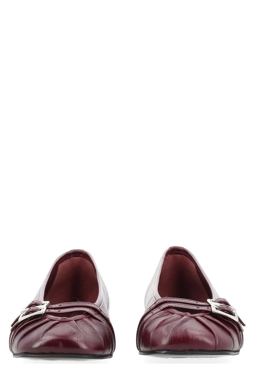 Alohas Double Buckle Detaled Flats