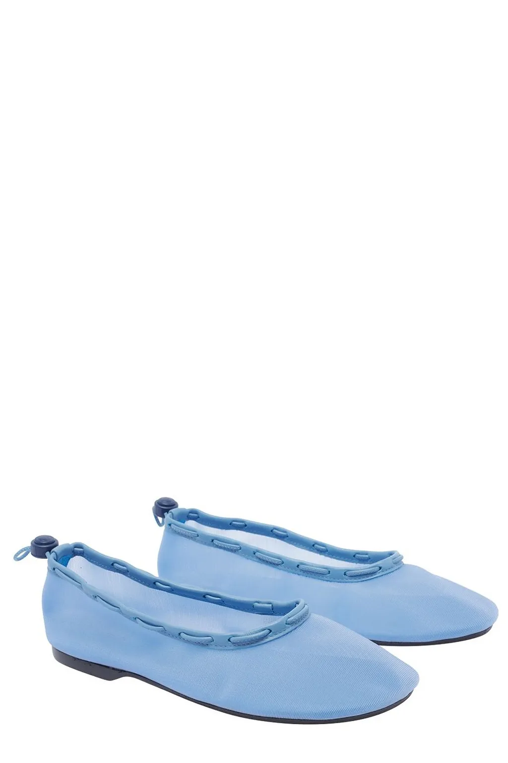 Alohas Drawstring Mesh Ballet Flats