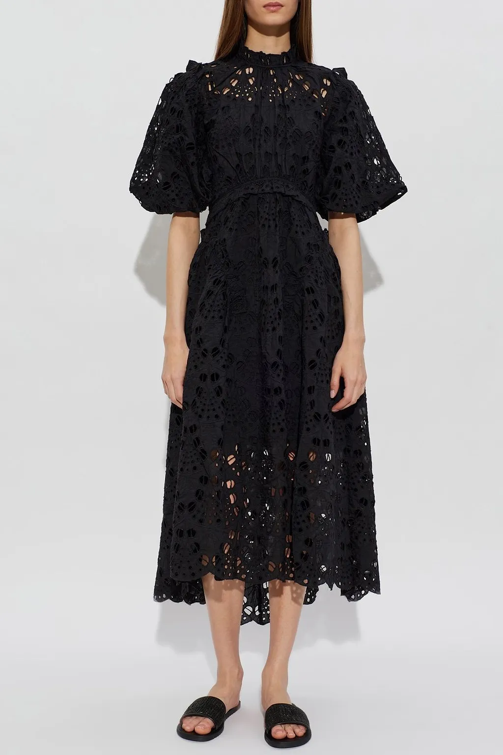 Allsaints Odette Broderie Midi Dress
