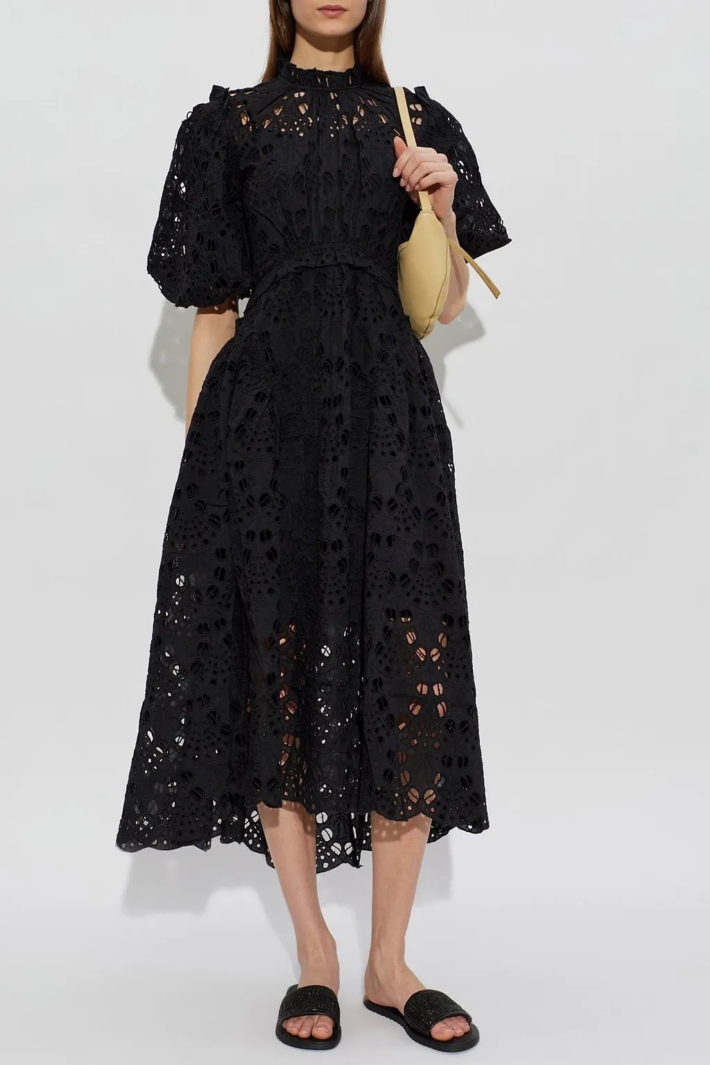 Allsaints Odette Broderie Midi Dress