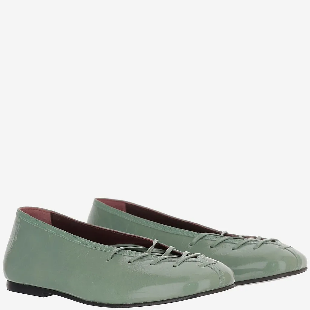 Alohas Lace-Up Ballet Flats