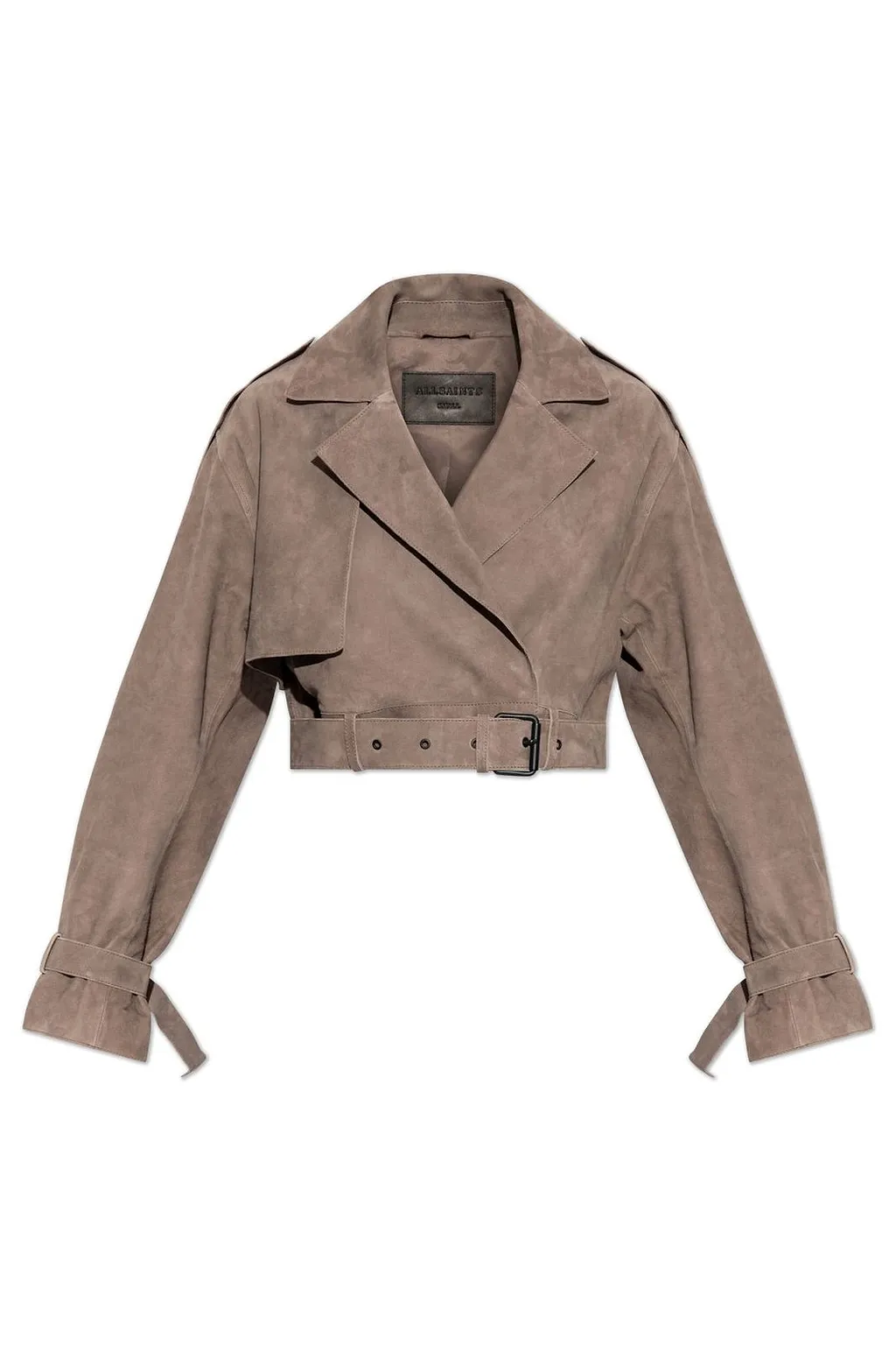 Allsaints Ophelia Cropped Belted Jacket