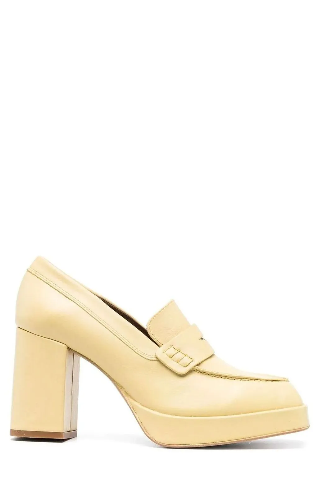 Alohas Platform Loafer Heeled Pumps