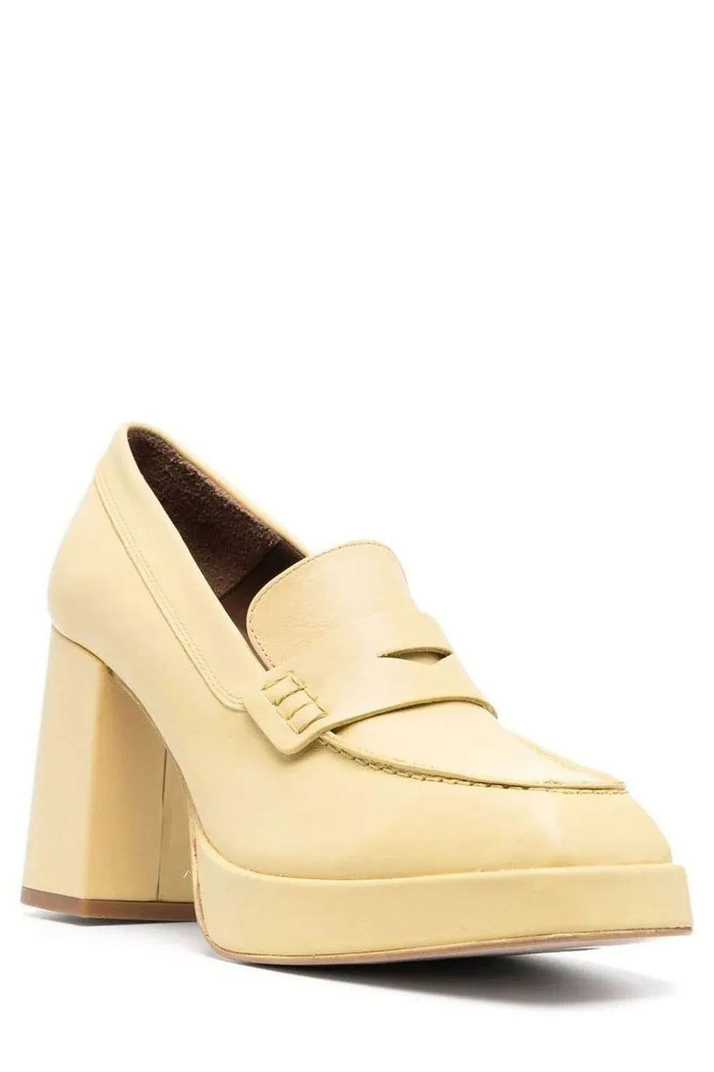Alohas Platform Loafer Heeled Pumps