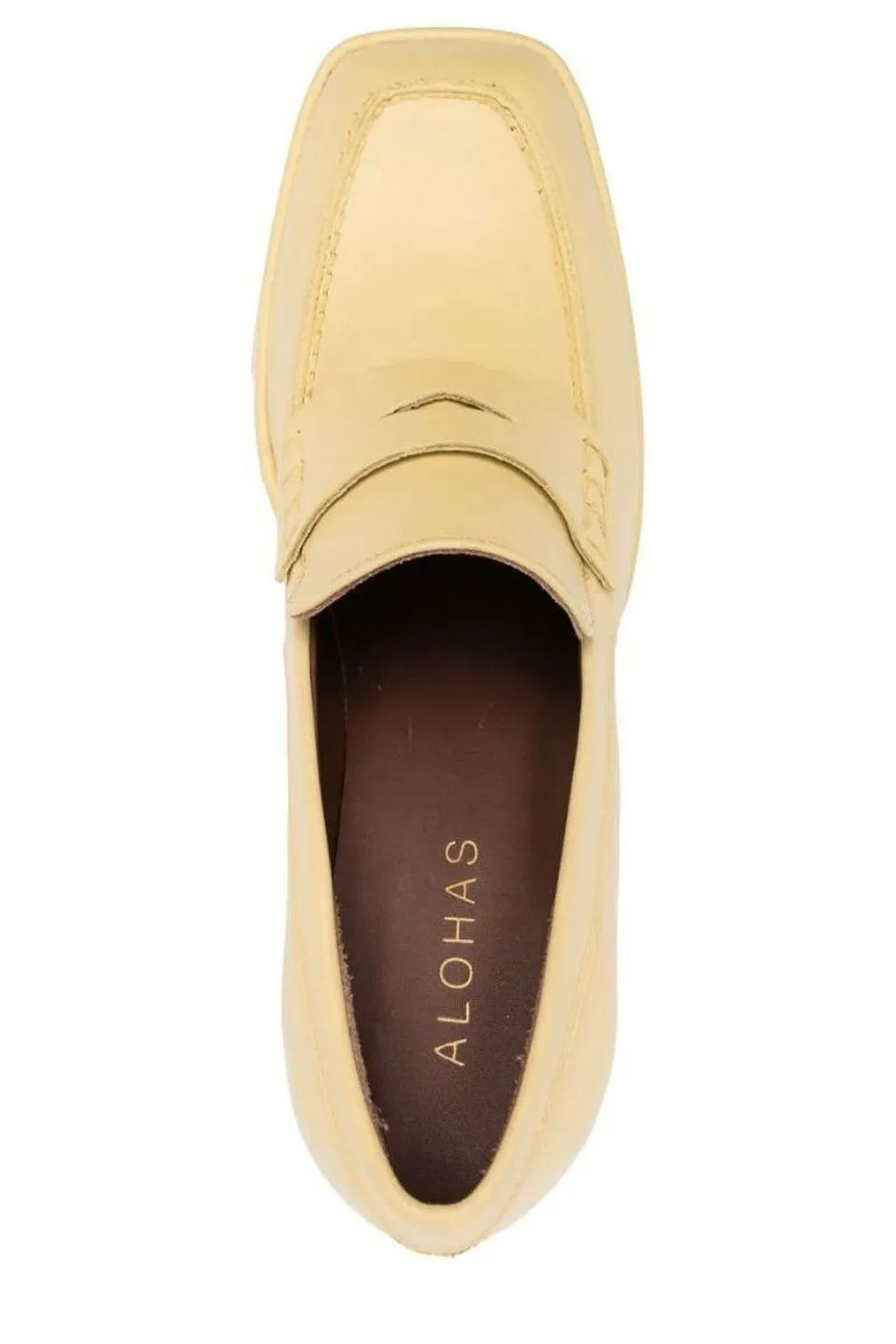 Alohas Platform Loafer Heeled Pumps