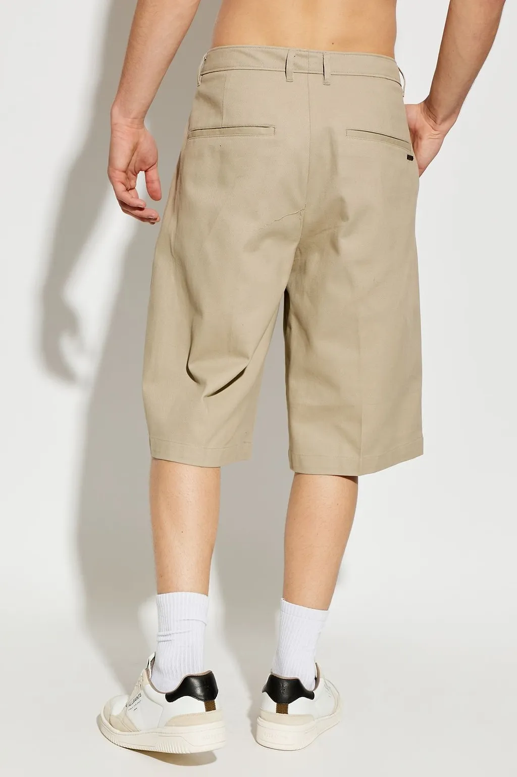Allsaints Pasilla Pleated Bermuda Shorts