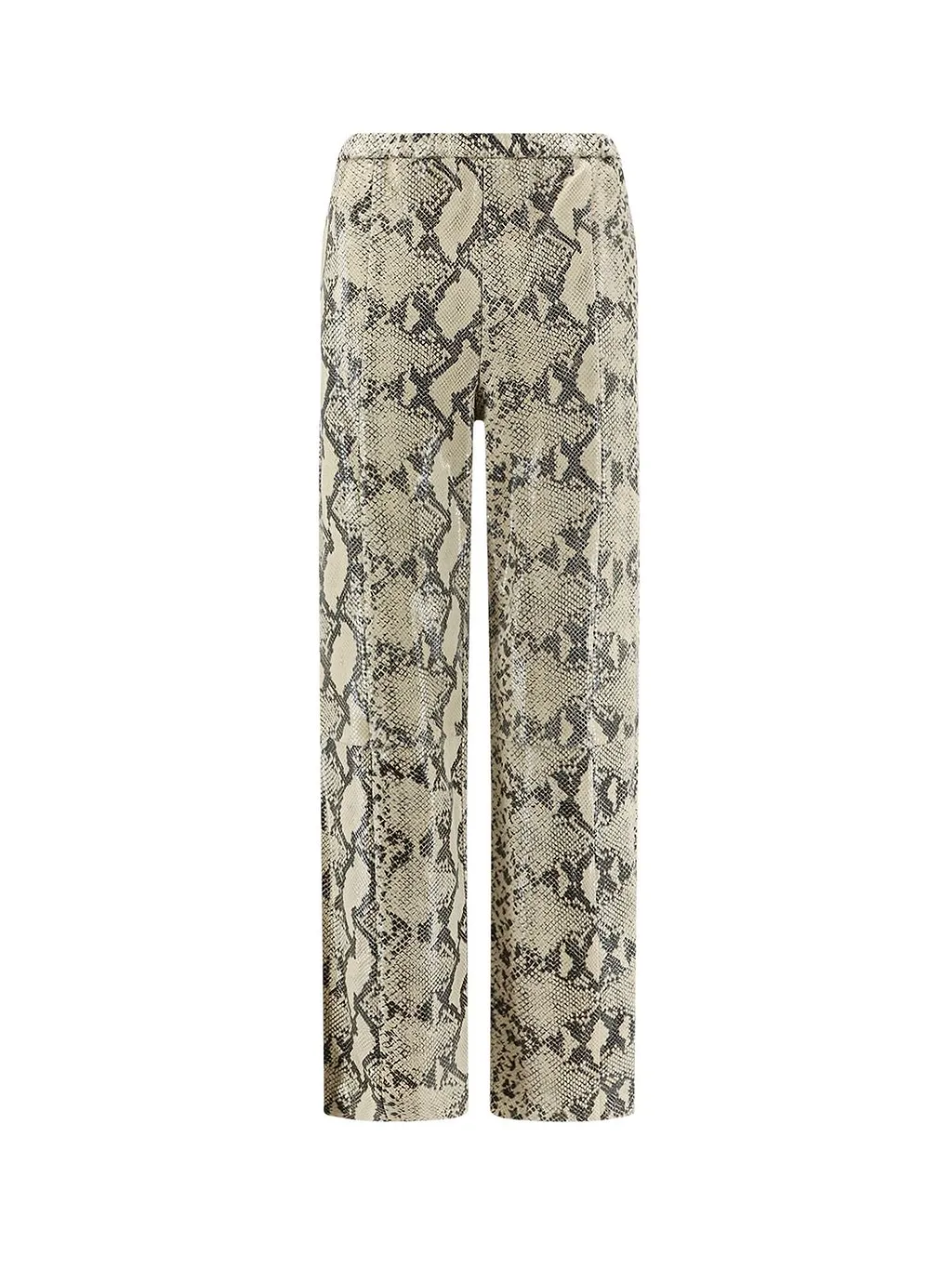 Alysi Elastic-Waist Straight-Leg Pants