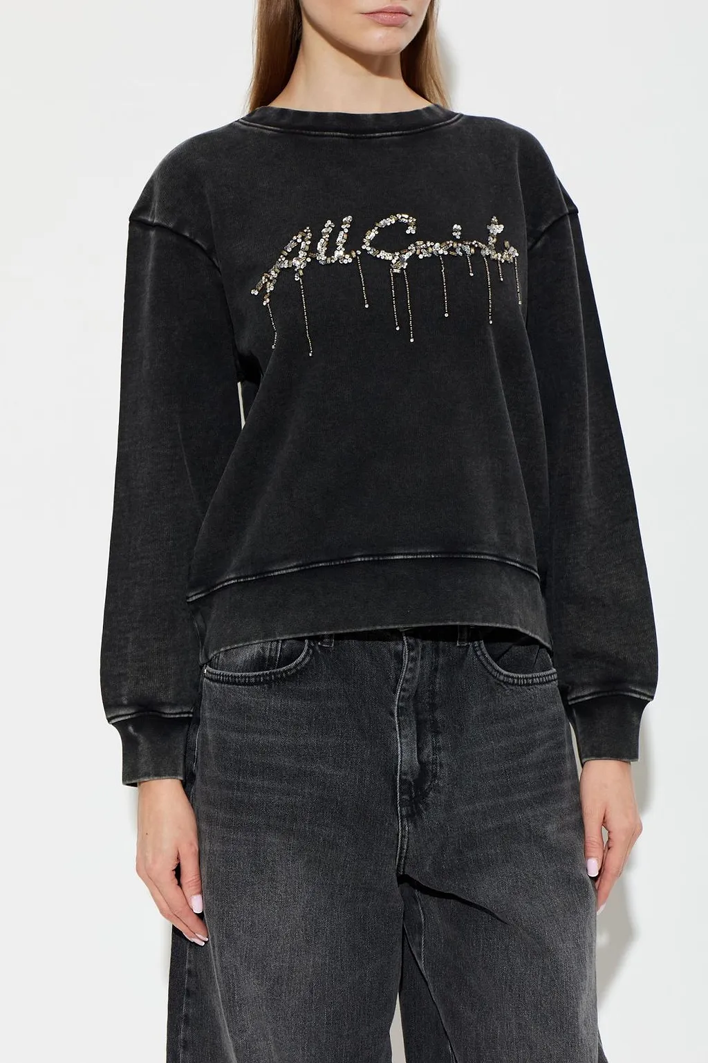 Allsaints Pippa Chain-Embellished Sweatshirt