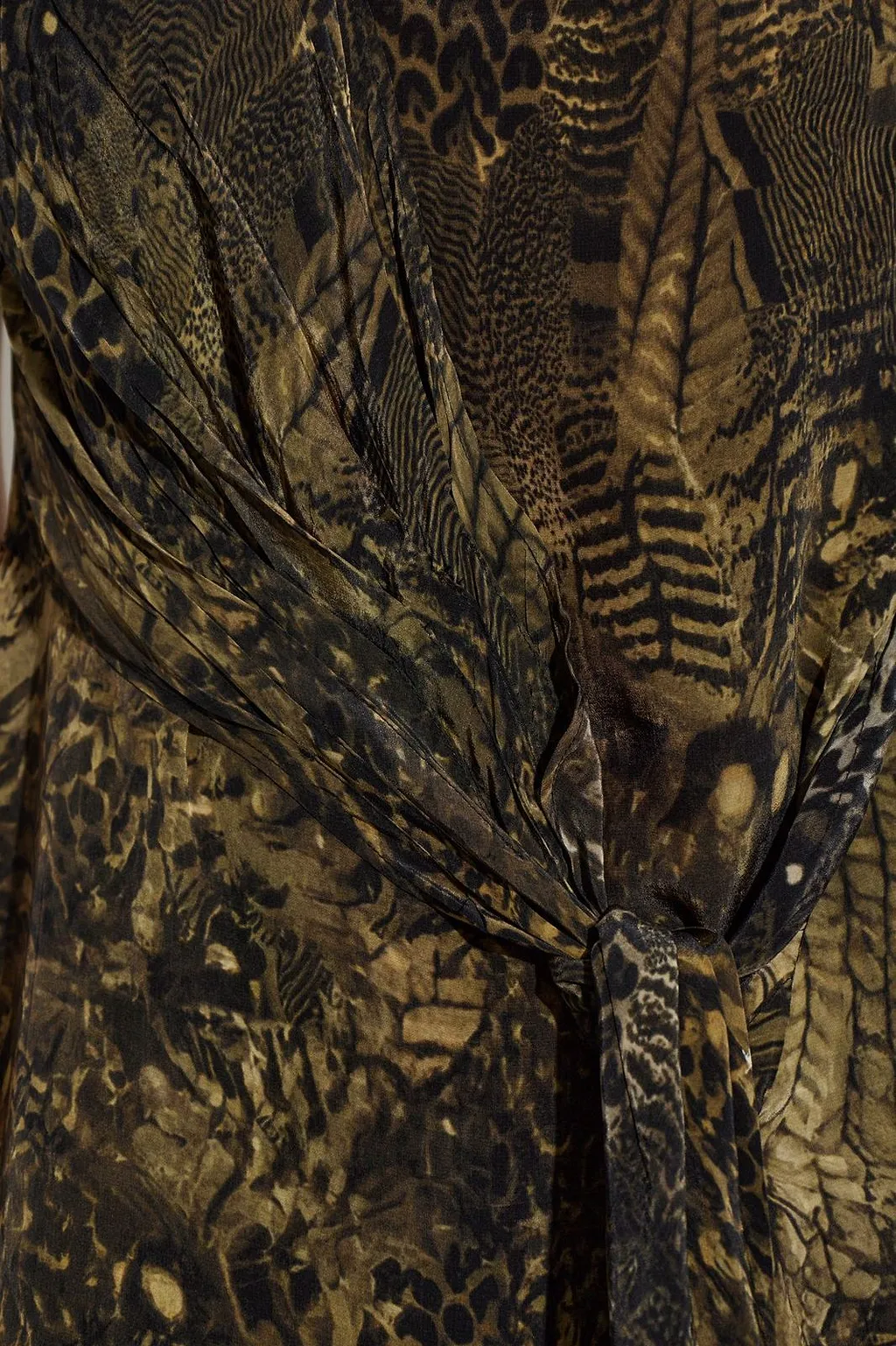 Allsaints Persia Draped Print Dress