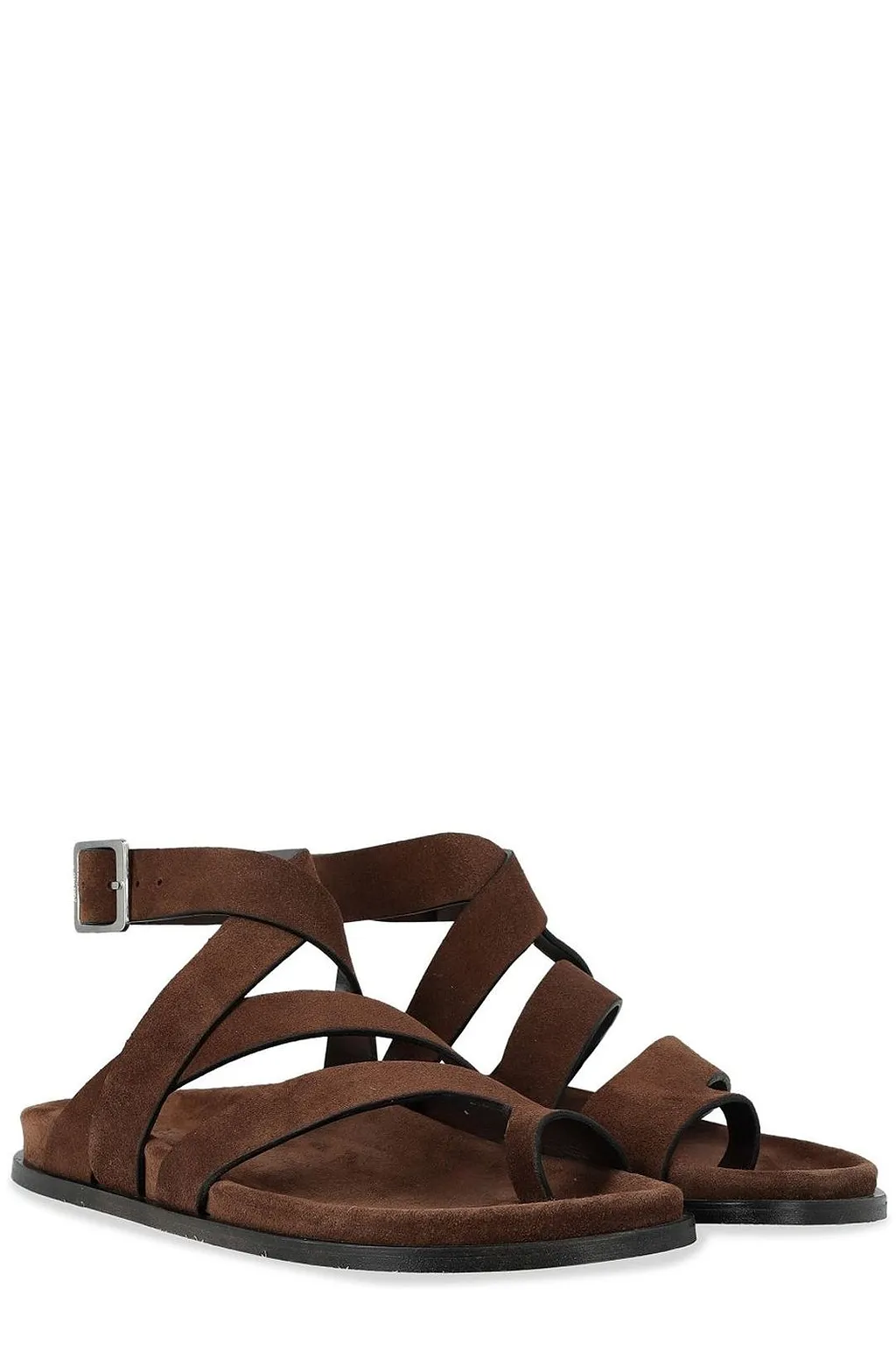 Alohas Strappy Ankle-Strap Flat Sandals