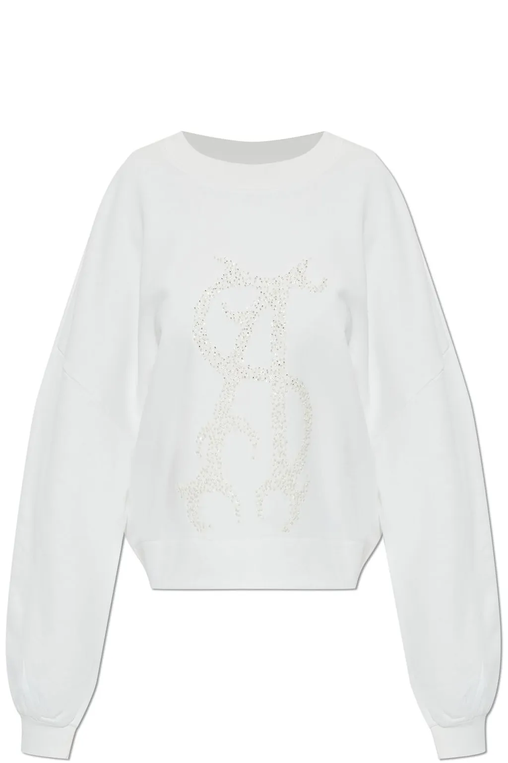Allsaints Reflex Embellished Logo Sweatshirt