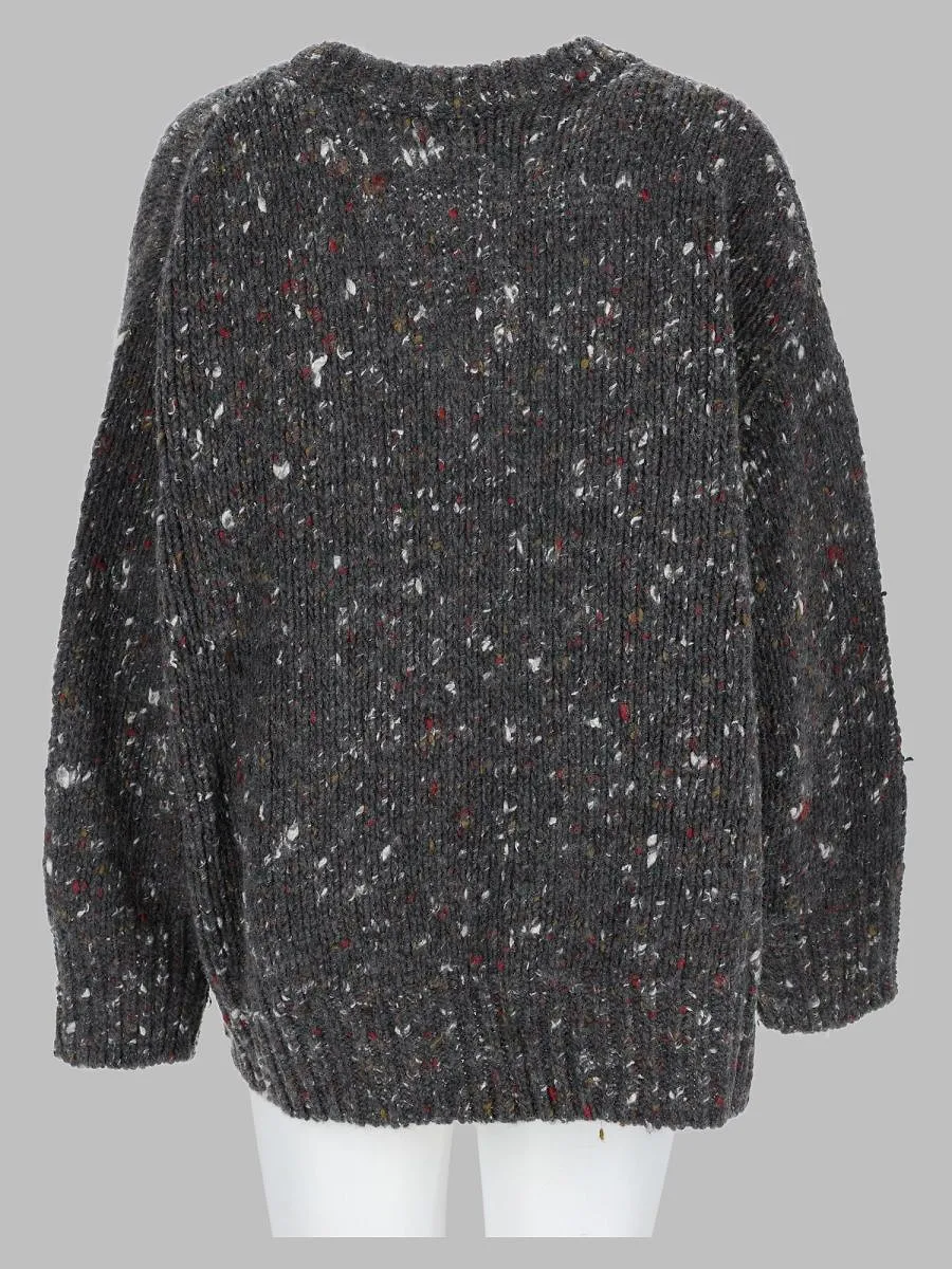 Alysi Speckled Oversized Knitted Sweater