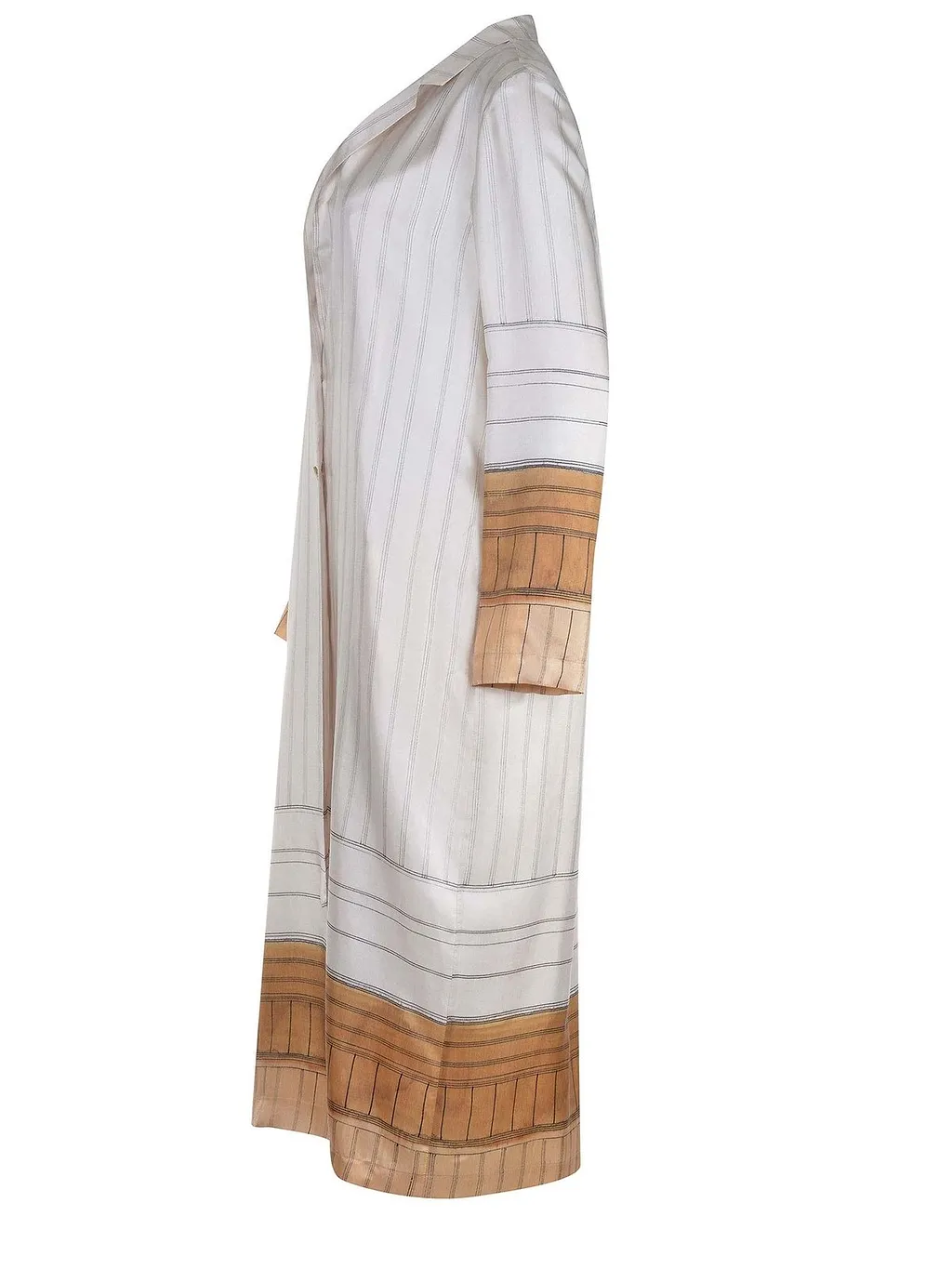 Alysi Striped Long Shirt Dress