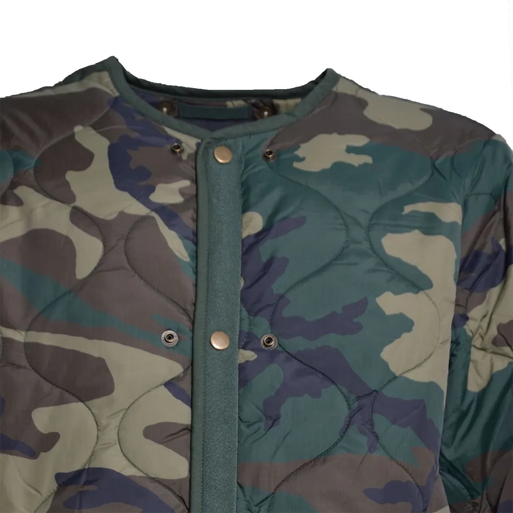 Alpha Industries Camouflage-Print Quilted Jacket