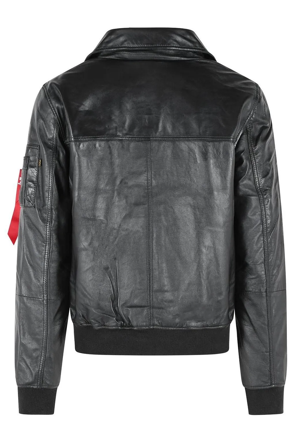 Alpha Industries Cwu Leather Bomber Jacket
