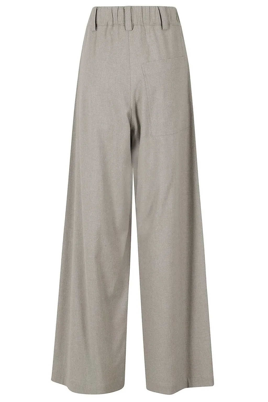 Alysi Wide-Leg Flannel Pants