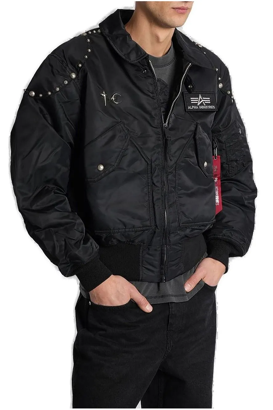Alpha Industries Logo Patch Bomber Jacket