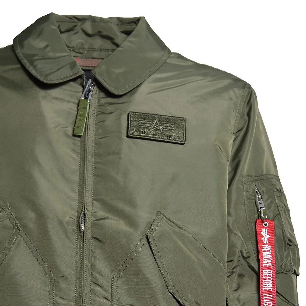 Alpha Industries Logo-Patch Bomber Jacket