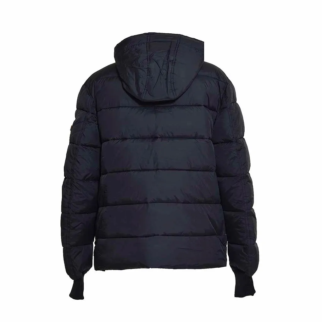 Alpha Industries Logo-Patch Hooded Padded Jacket